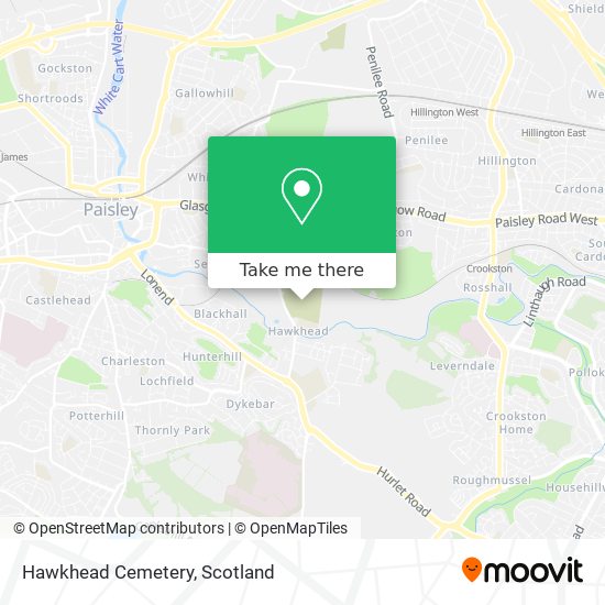 Hawkhead Cemetery map