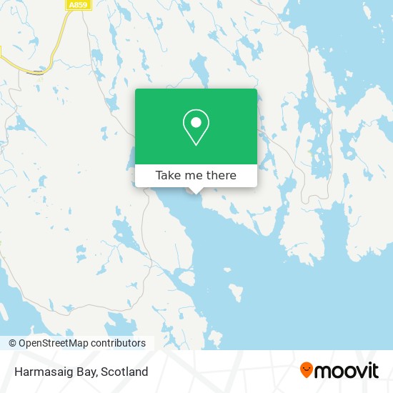 Harmasaig Bay map