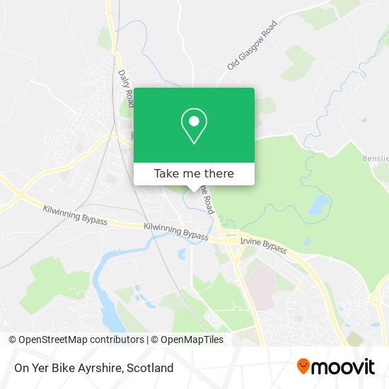 On Yer Bike Ayrshire map