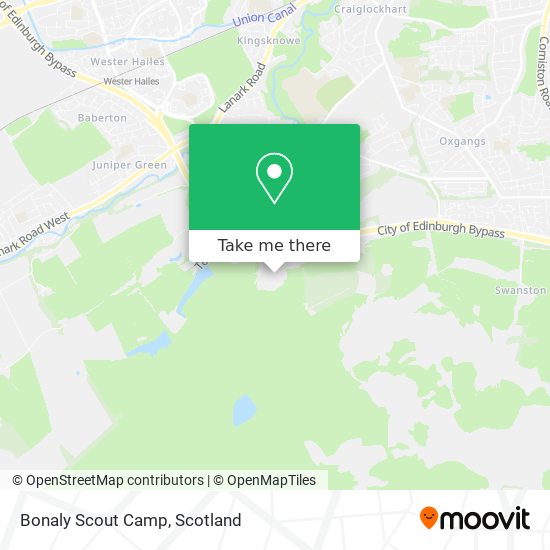 Bonaly Scout Camp map