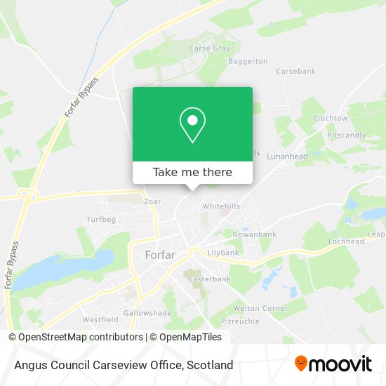 Angus Council Carseview Office map