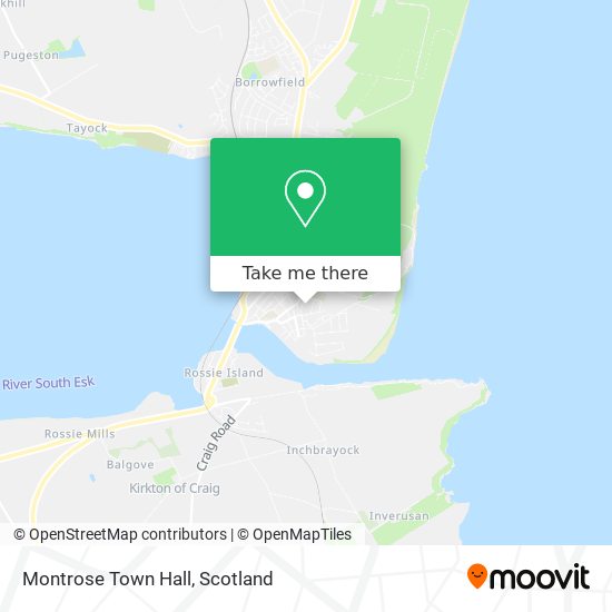 Montrose Town Hall map