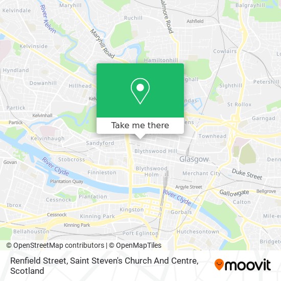 Renfield Street, Saint Steven's Church And Centre map