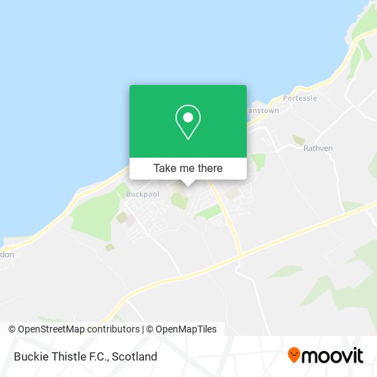 Buckie Thistle F.C. map