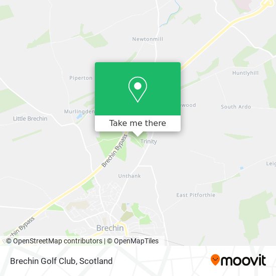 Brechin Golf Club map