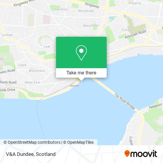 V&A Dundee map