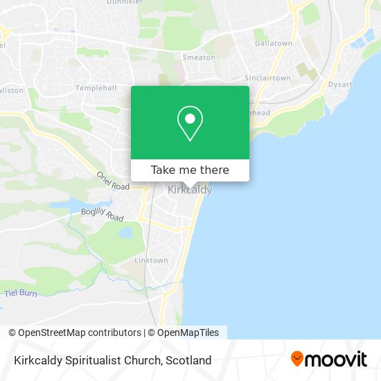 Kirkcaldy Spiritualist Church map