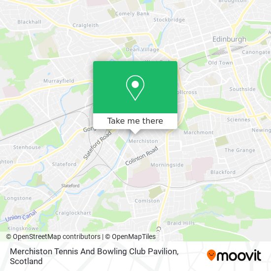 Merchiston Tennis And Bowling Club Pavilion map