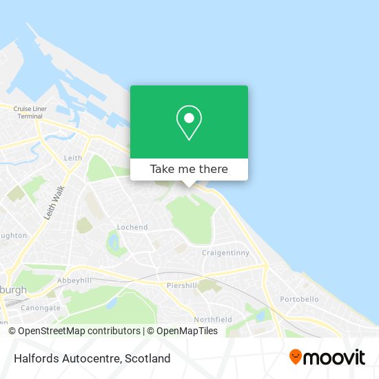 Halfords Autocentre map