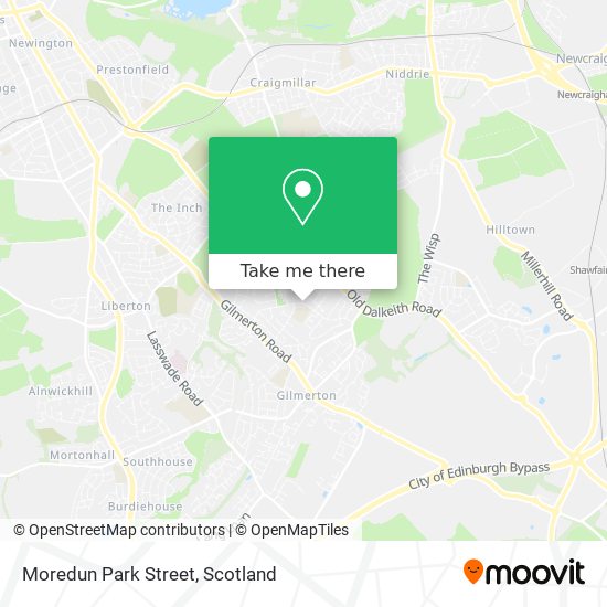 Moredun Park Street map