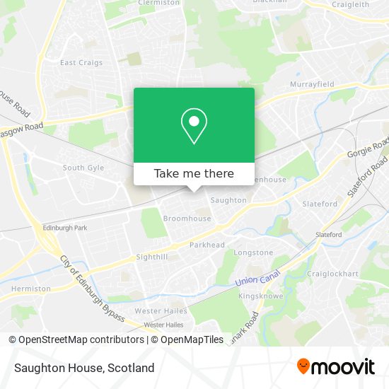 Saughton House map