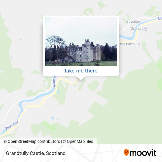 Grandtully Castle map