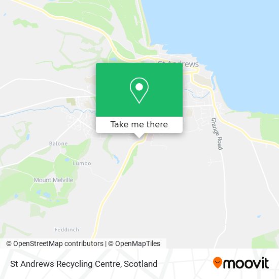 St Andrews Recycling Centre map