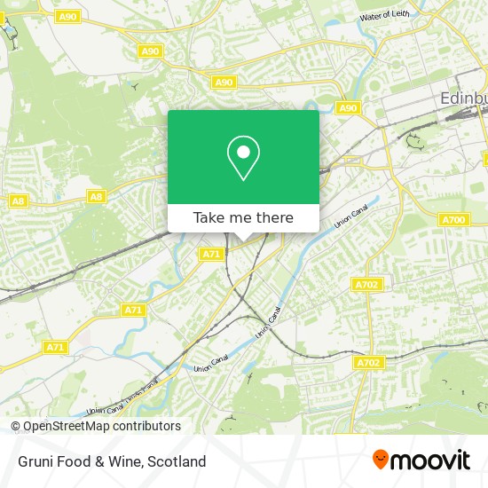 Gruni Food & Wine map