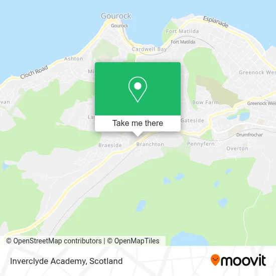 Inverclyde Academy map