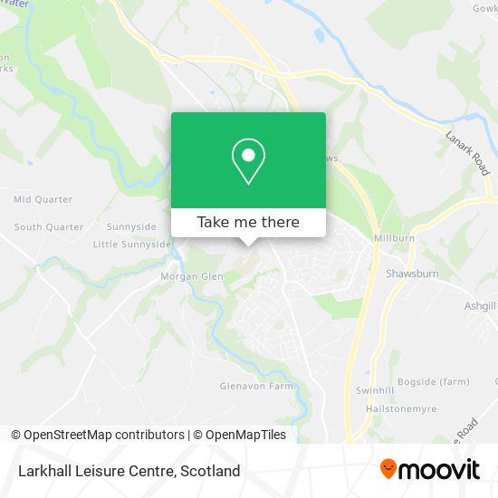Larkhall Leisure Centre map