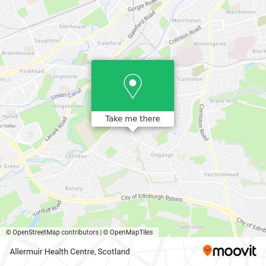 Allermuir Health Centre map