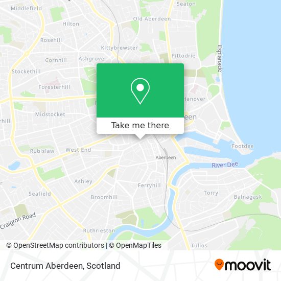 Centrum Aberdeen map