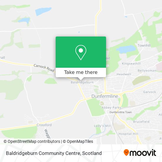 Baldridgeburn Community Centre map