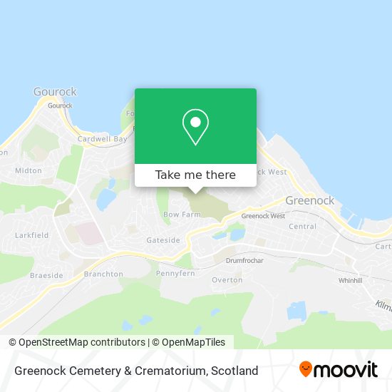Greenock Cemetery & Crematorium map
