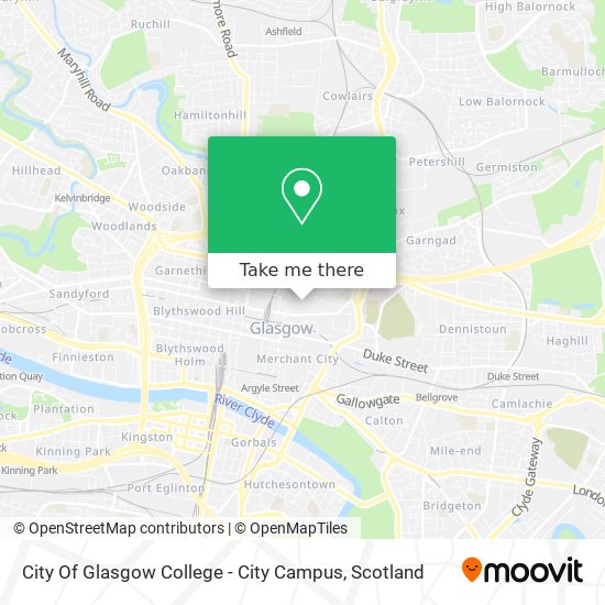 City Of Glasgow College - City Campus map