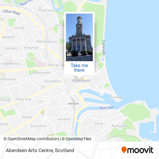 Aberdeen Arts Centre map