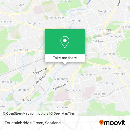 Fountainbridge Green map