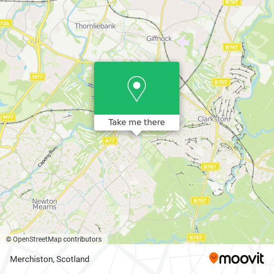 Merchiston map