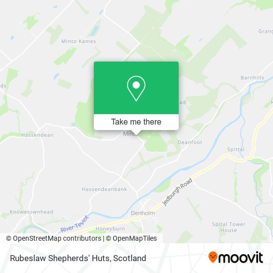 Rubeslaw Shepherds' Huts map