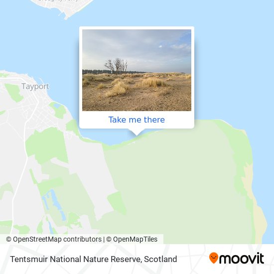 Tentsmuir National Nature Reserve map