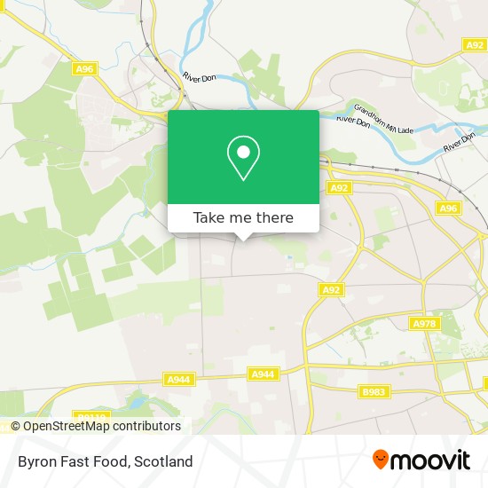 Byron Fast Food map