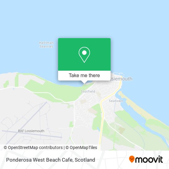 Ponderosa West Beach Cafe map