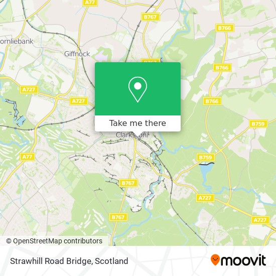 Strawhill Road Bridge map