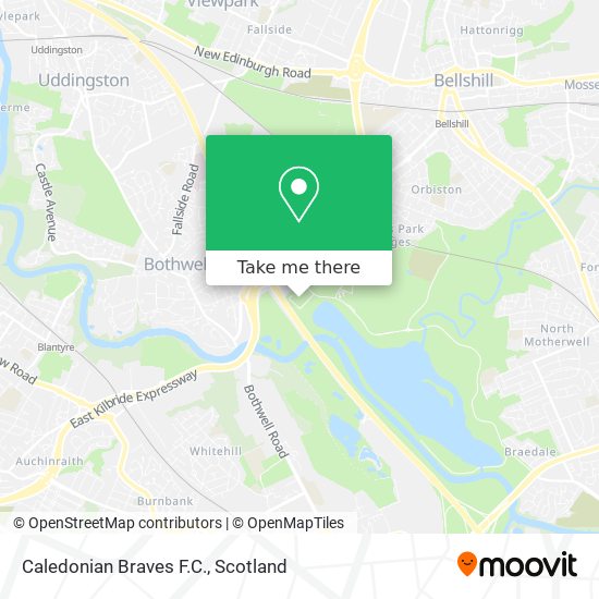 Caledonian Braves F.C. map