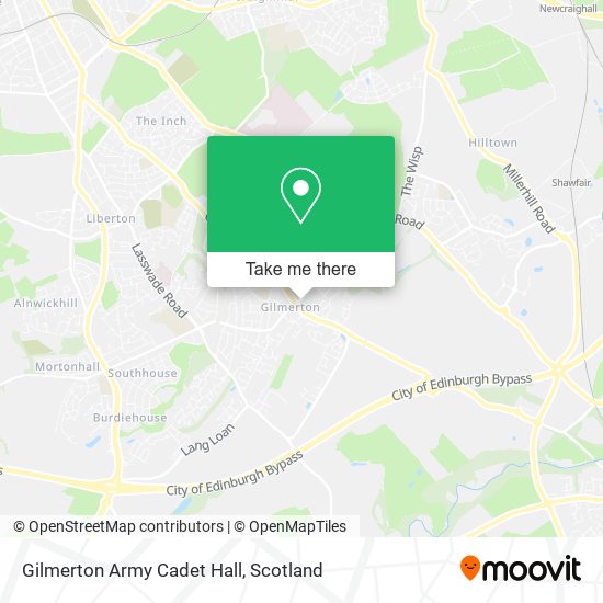 Gilmerton Army Cadet Hall map