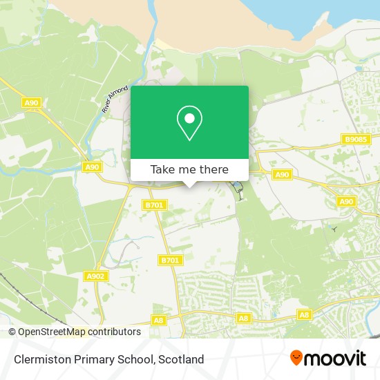 Clermiston Primary School map