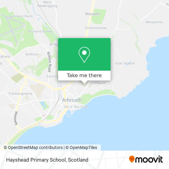 Hayshead Primary School map