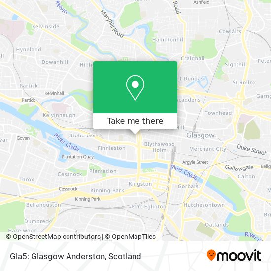 Gla5: Glasgow Anderston map