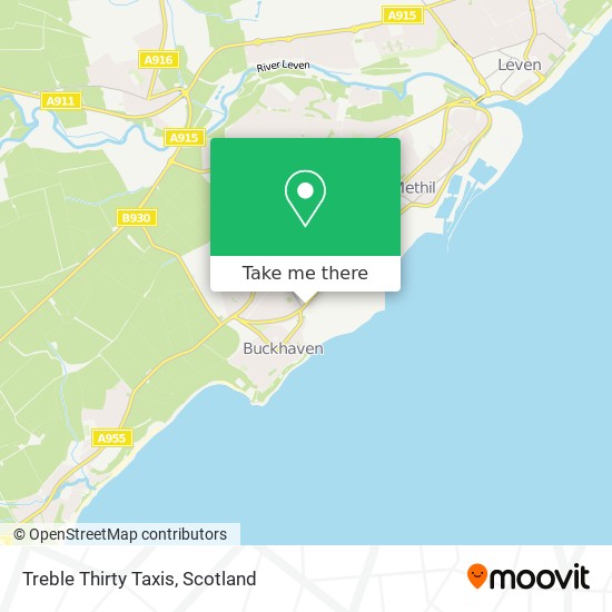Treble Thirty Taxis map