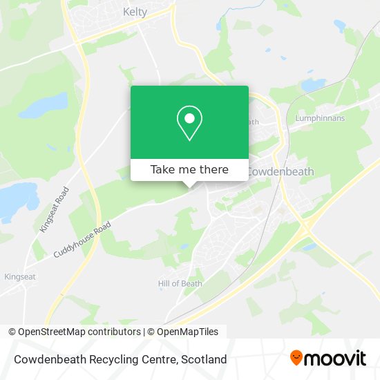 Cowdenbeath Recycling Centre map