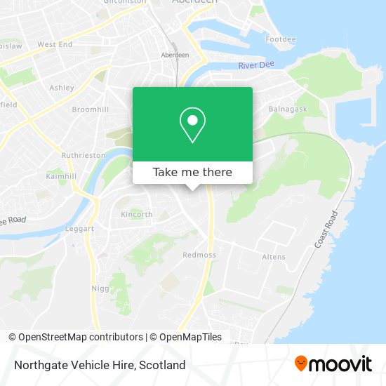 Northgate Vehicle Hire map
