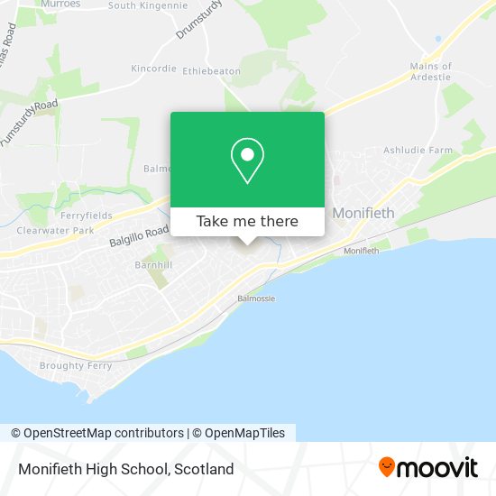 Monifieth High School map