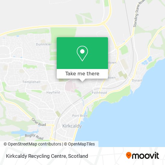 Kirkcaldy Recycling Centre map