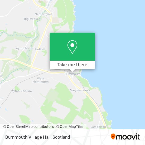 Burnmouth Village Hall map