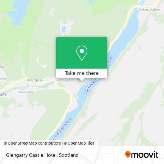 Glengarry Castle Hotel map