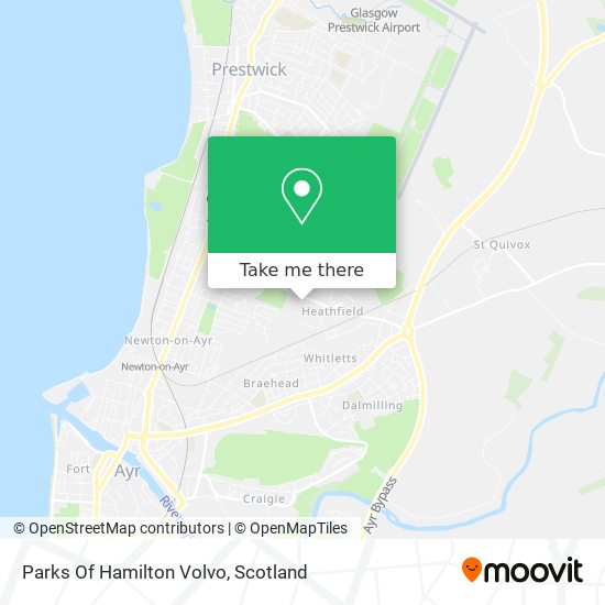 Parks Of Hamilton Volvo map