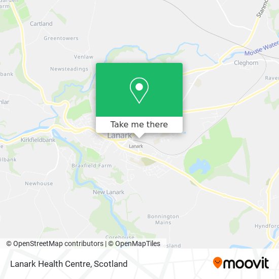 Lanark Health Centre map