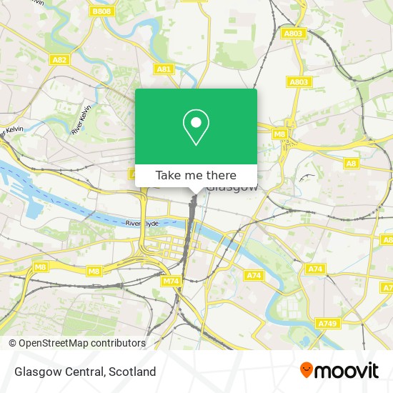 Glasgow Central map