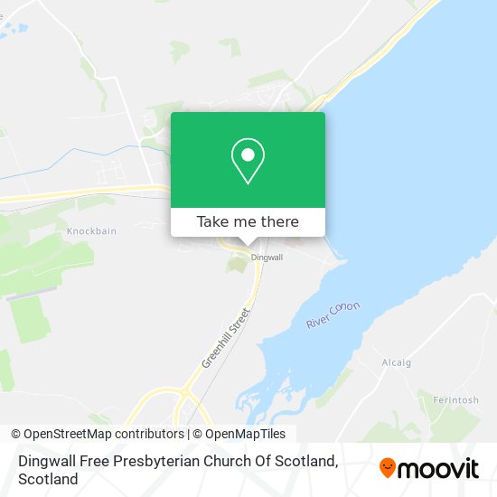 Dingwall Free Presbyterian Church Of Scotland map