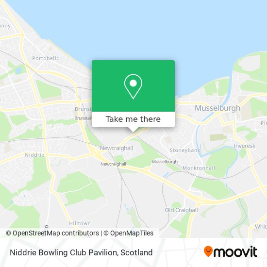Niddrie Bowling Club Pavilion map